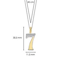 Collar Ti Sento Milano Mujer Numbers in Plata Cubic Zirconia 6841ZY_7 - 6841ZY_7